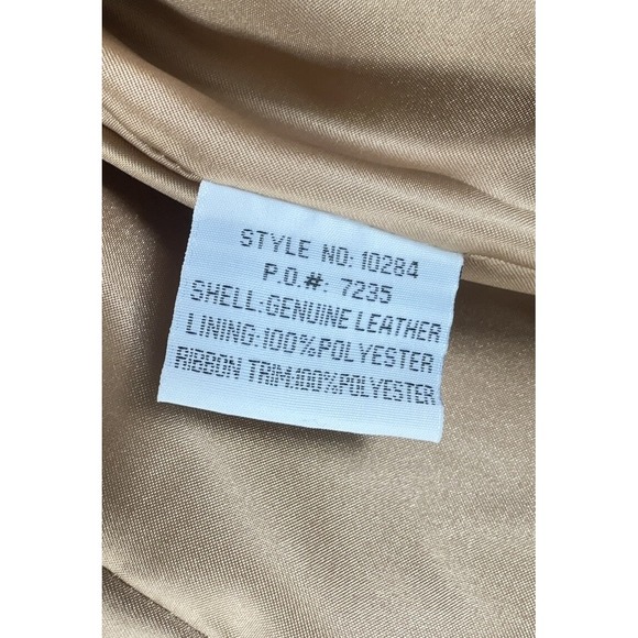 Margaret Godfrey Sz 6 Leather Jacket Lattice Texture Western Chic Lined Cropped - Picture 3 of 8